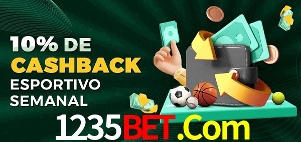 10% de bônus de cashback na 1235Bet.Com